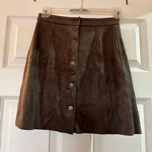 Wilfred suede brown skirt